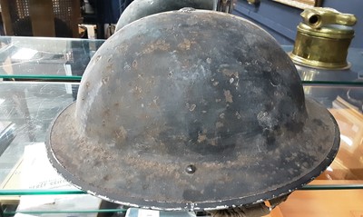 Lot 502 - WWII BRITISH AIR RAID WARDEN HELMET