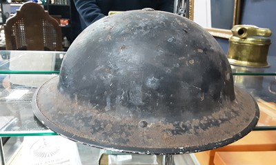 Lot 502 - WWII BRITISH AIR RAID WARDEN HELMET
