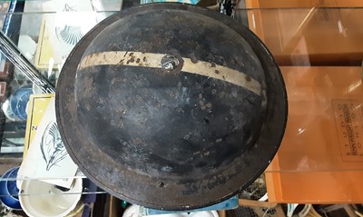 Lot 502 - WWII BRITISH AIR RAID WARDEN HELMET
