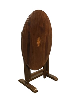 Lot 601 - MAHOGANY TEA TABLE