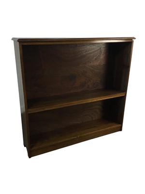 Lot 595 - MAHOGANY OPEN BOOKCASE
