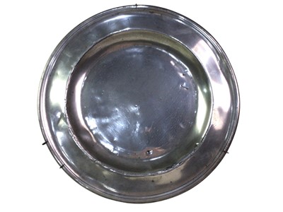 Lot 599 - PEWTER CIRCULAR DISH
