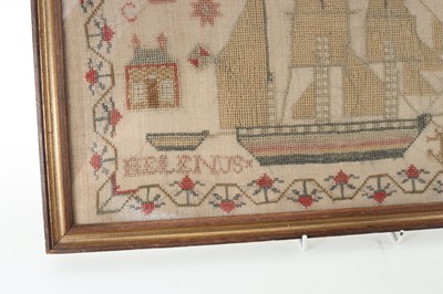 Lot 1833 - VICTORIAN NEEDLEWORK SAMPLER