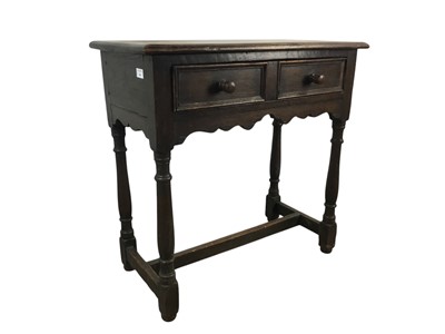 Lot 660 - GEORGIAN OAK LOW BOY