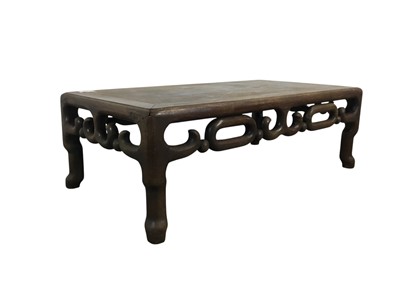 Lot 662 - CHINESE ROSEWOOD KANG TABLE