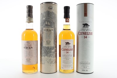Lot 286 - CLYNELISH 14 YEAR OLD AND OBAN 14 YEAR OLD