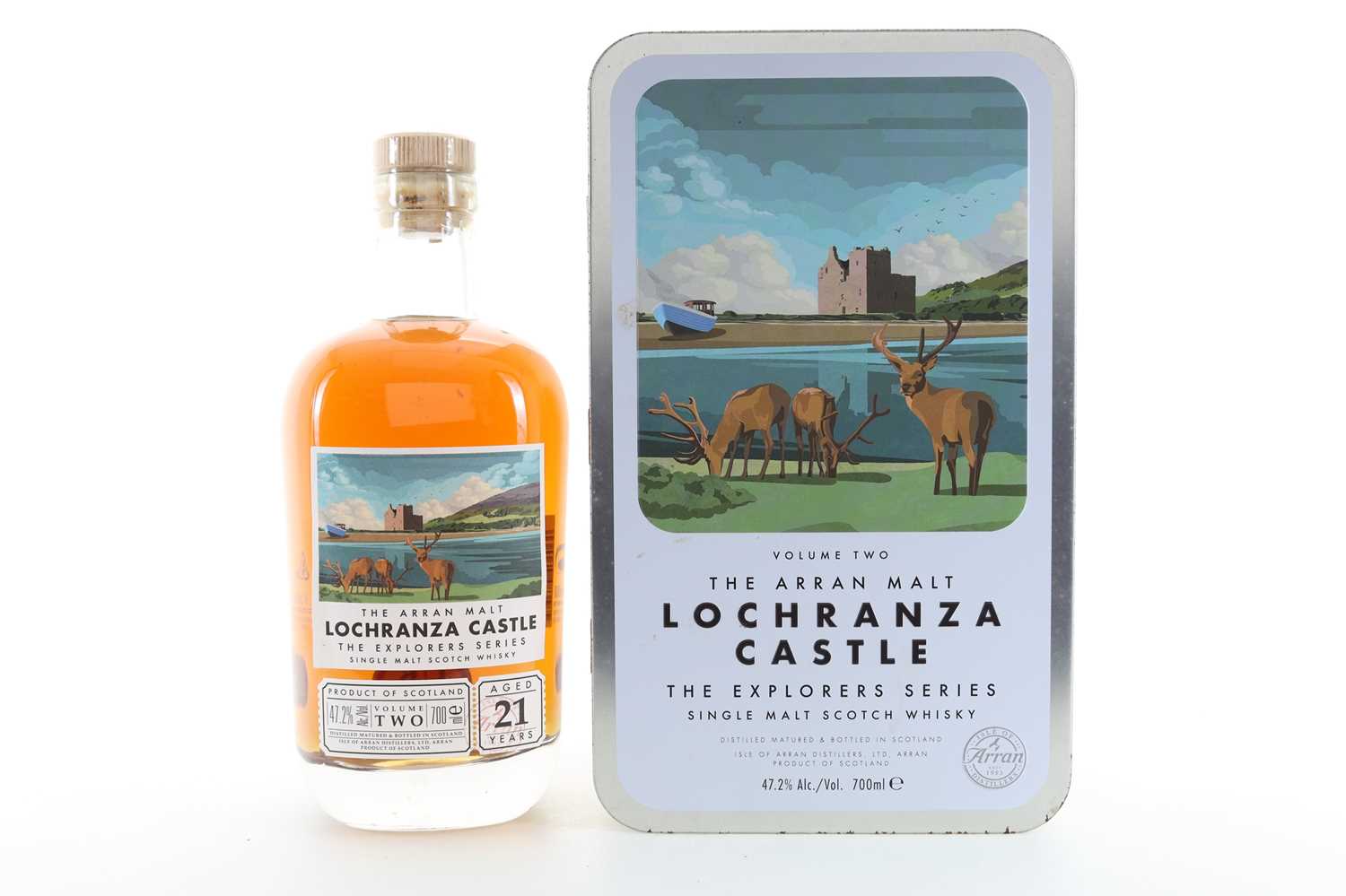 Lot 340 - ARRAN 21 YEAR OLD EXPLORERS SERIES VOLUME 2 LOCHRANZA CASTLE