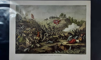 Lot 211 - AFTER KURZ & ALLISON, SET OF NINE CIVIL WAR PRINTS