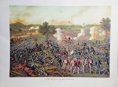 Lot 211 - AFTER KURZ & ALLISON, SET OF NINE CIVIL WAR PRINTS