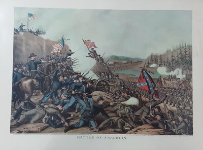 Lot 211 - AFTER KURZ & ALLISON, SET OF NINE CIVIL WAR PRINTS
