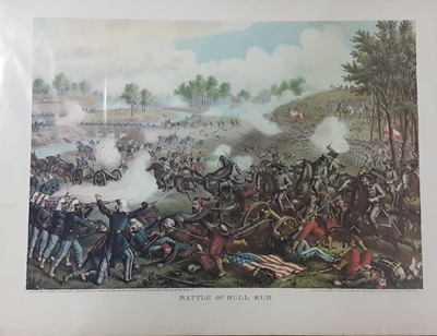 Lot 211 - AFTER KURZ & ALLISON, SET OF NINE CIVIL WAR PRINTS