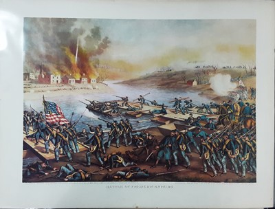 Lot 211 - AFTER KURZ & ALLISON, SET OF NINE CIVIL WAR PRINTS