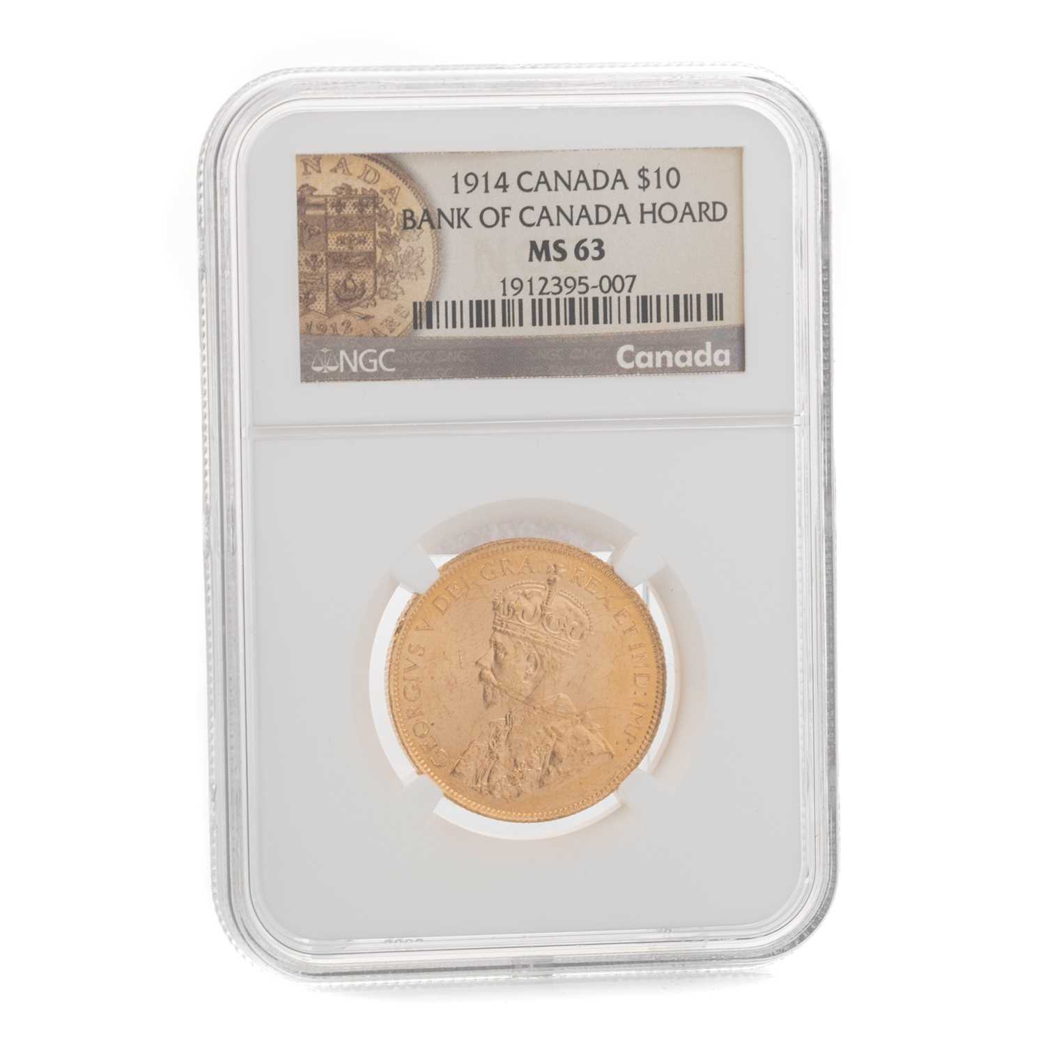 Lot 122 - GEORGE V BANK OF CANADA HOARD TEN DOLLAR GOLD COIN