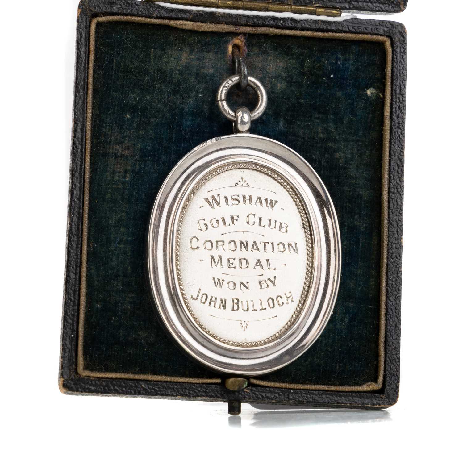 Lot 1795 - WISHAW GOLF CLUB CORONATION MEDAL, WON BY JOHN BULLOCH