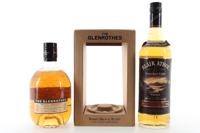 Lot 431 - BLAIR ATHOL 8 YEAR OLD 75CL AND GLENROTHES SELECT RESERVE