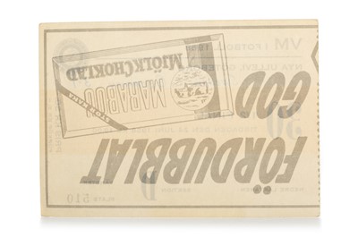 Lot 1807 - 1958 FIFA WORLD CUP SEMI-FINAL TICKET, SWEDEN VS. GERMANY