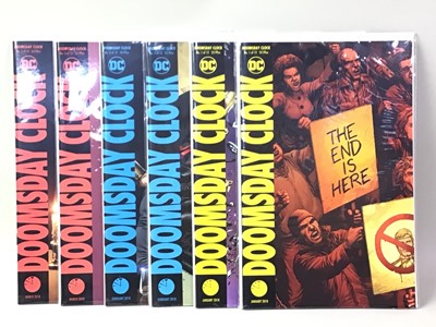 Lot 268 - COLLECTION OF DC DOOMSDAY CLOCK COMIC BOOKS