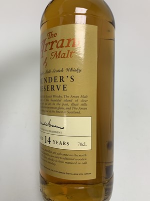 Lot 18 - ARRAN 14 YEAR OLD FOUNDER'S RESERVE