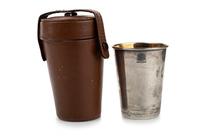 Lot 1137 - ELIZABETH II SILVER TRAVEL CUP