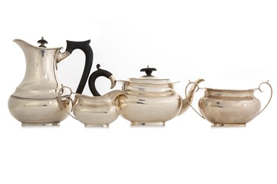 Lot 1018 - SILVER FOUR PIECE TEA SERVICE