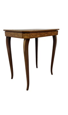 Lot 291 - ITALIAN STYLE MUSICAL SEWING TABLE