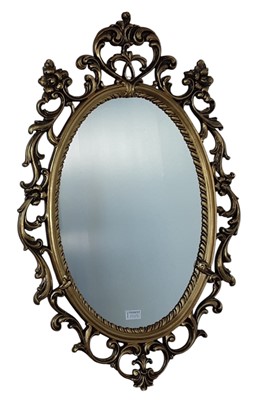 Lot 463 - TWO GILT FRAMED WALL MIRRORS