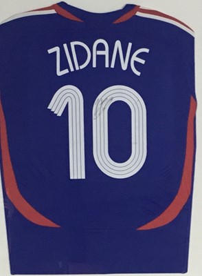 Lot 1694 - ZINEDINE ZIDANE, FRENCH INTERNATIONAL HOME JERSEY