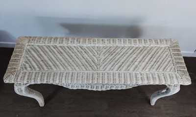 Lot 126 - WICKER BEDROOM SET