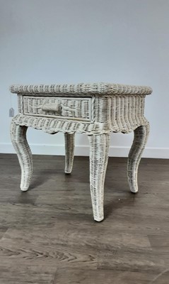 Lot 126 - WICKER BEDROOM SET