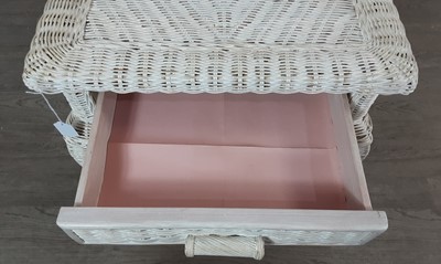 Lot 126 - WICKER BEDROOM SET