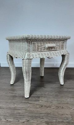 Lot 126 - WICKER BEDROOM SET