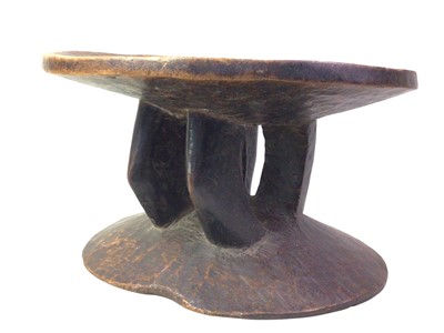 Lot 209 - AFRICAN DOGON TRIBE CARVED WOODEN STOOL