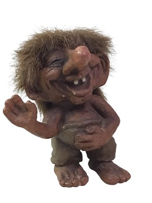Lot 213 - THREE TROLL FIGURES, IN THE MANNER OF NYFORM