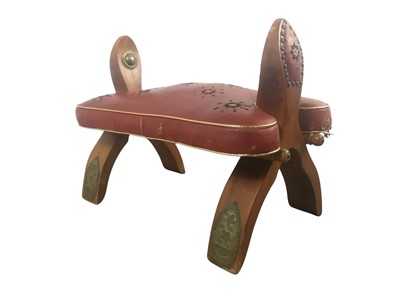 Lot 272 - CAMEL STOOL