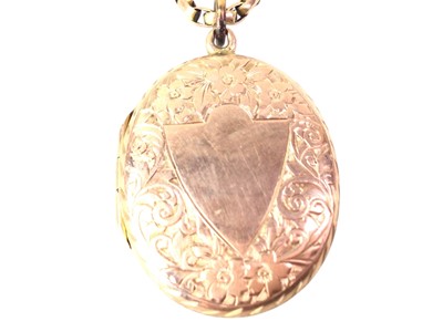 Lot 416 - TWO NINE CARAT GOLD LOCKETS