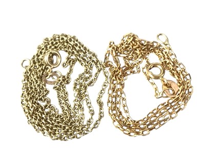 Lot 429 - TWO GOLD CHAINS