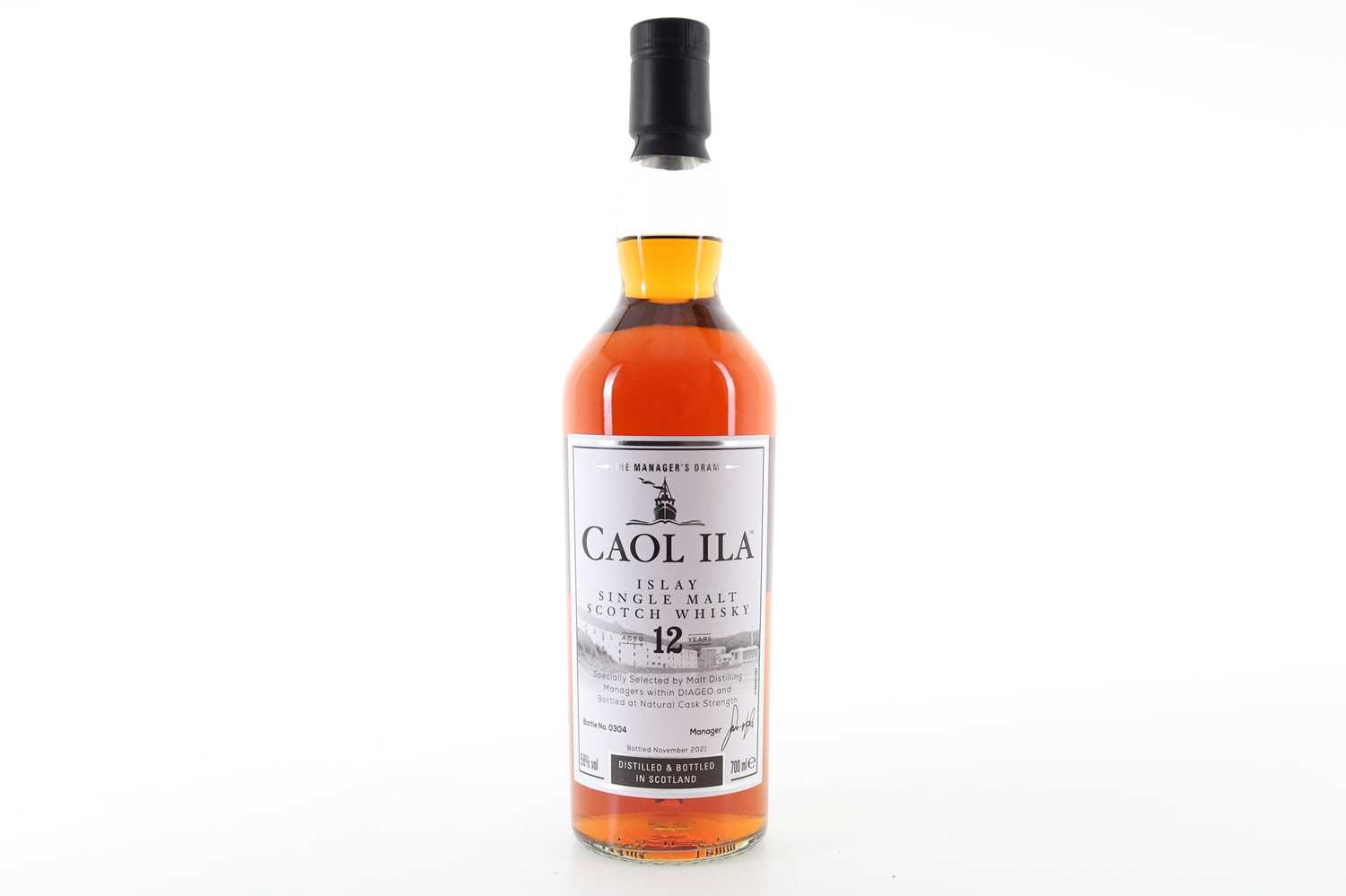 Lot 201 - CAOL ILA 12 YEAR OLD MANAGER'S DRAM 2021