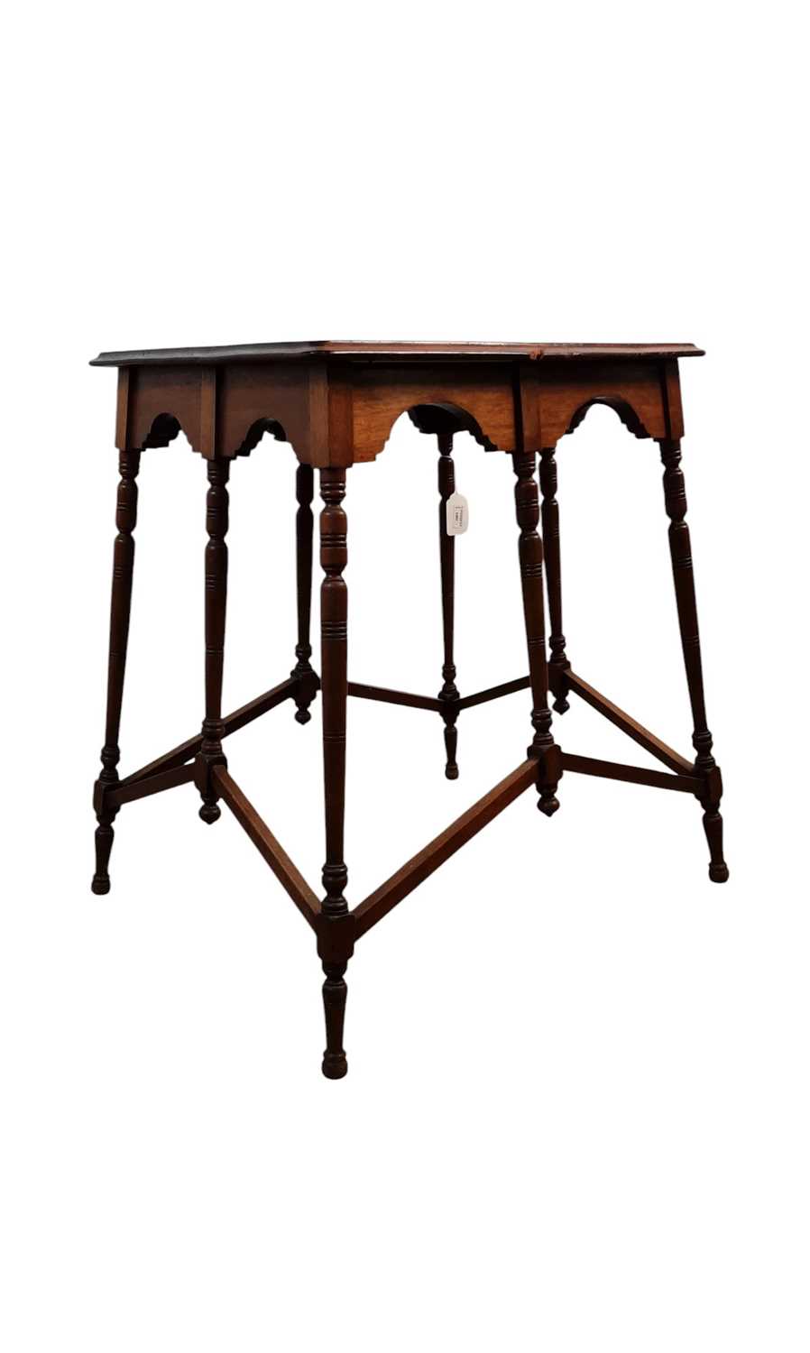 Lot 1297 - IN THE MANNER OF PHILIP WEBB FOR MORRIS & CO, ARTS & CRAFTS MAHOGANY TABLE
