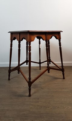 Lot 1297 - IN THE MANNER OF PHILIP WEBB FOR MORRIS & CO, ARTS & CRAFTS MAHOGANY TABLE