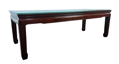 Lot 523 - CHINESE HARDWOOD COFFEE TABLE