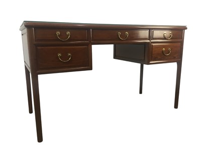 Lot 528 - CHINESE HARDWOOD WRITING TABLE