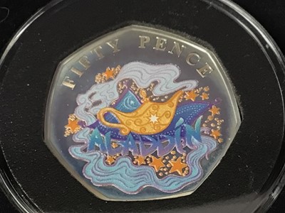 Lot 349 - THE PANTOMINE SILVER PROOF FIFTY PENCE COLLECTION
