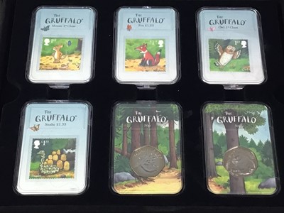 Lot 350 - THE GRUFFALO, STAMP AND FIFTY PENCE COIN SET