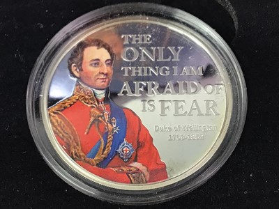 Lot 352 - THREE SILVER PROOF COMMEMORATIVE COINS