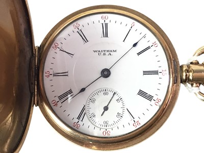 Lot 387 - GOLD PLATED POCKET WATCH