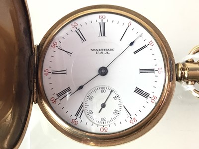 Lot 387 - GOLD PLATED POCKET WATCH