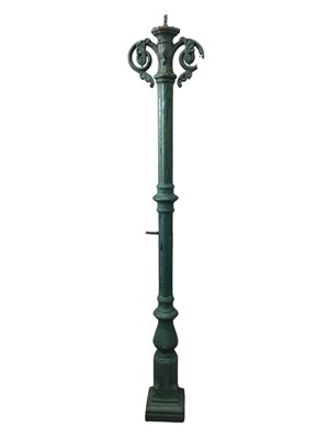 Lot 370 - CAST IRON STREET LAMP PILLAR