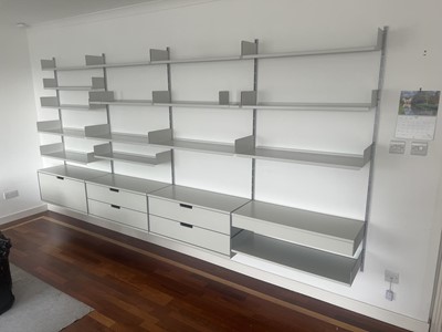 Lot 434 - VITSOE, WALL MOUNTED MODULAR SHELF UNIT, AFTER DIETER RAMS