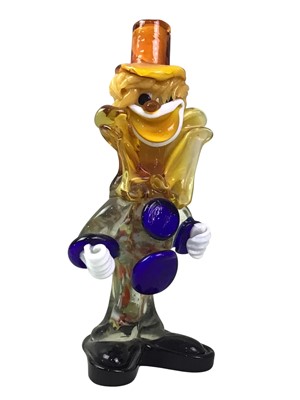 Lot 558 - MURANO GLASS FIGURE OF A CLOWN