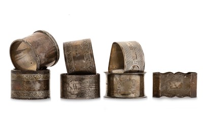 Lot 1037 - SET OF SIX SILVER COFFEE SPOONS